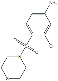 3-chloro-4-(thiomorpholine-4-sulfonyl)aniline Structure