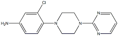 3-chloro-4-[4-(pyrimidin-2-yl)piperazin-1-yl]aniline 구조식 이미지
