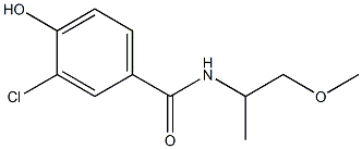 3-chloro-4-hydroxy-N-(1-methoxypropan-2-yl)benzamide 구조식 이미지