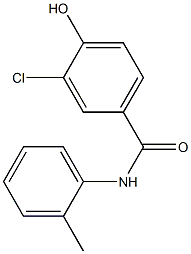 3-chloro-4-hydroxy-N-(2-methylphenyl)benzamide Structure