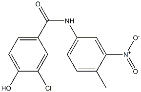 3-chloro-4-hydroxy-N-(4-methyl-3-nitrophenyl)benzamide 구조식 이미지