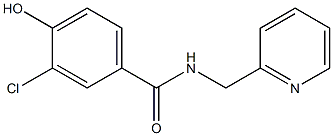 3-chloro-4-hydroxy-N-(pyridin-2-ylmethyl)benzamide Structure