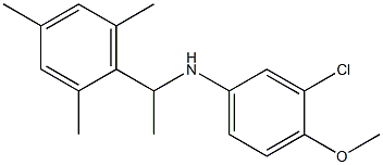 3-chloro-4-methoxy-N-[1-(2,4,6-trimethylphenyl)ethyl]aniline 구조식 이미지