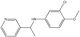 3-chloro-4-methoxy-N-[1-(pyridin-3-yl)ethyl]aniline 구조식 이미지