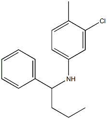 3-chloro-4-methyl-N-(1-phenylbutyl)aniline Structure