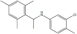 3-chloro-4-methyl-N-[1-(2,4,6-trimethylphenyl)ethyl]aniline Structure