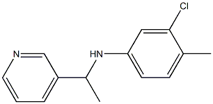 3-chloro-4-methyl-N-[1-(pyridin-3-yl)ethyl]aniline 구조식 이미지