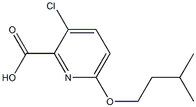 3-chloro-6-(3-methylbutoxy)pyridine-2-carboxylic acid Structure