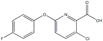 3-chloro-6-(4-fluorophenoxy)pyridine-2-carboxylic acid Structure