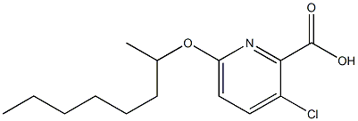 3-chloro-6-(octan-2-yloxy)pyridine-2-carboxylic acid 구조식 이미지