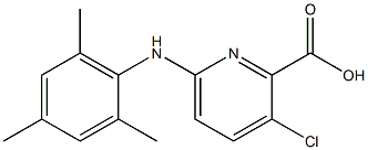 3-chloro-6-[(2,4,6-trimethylphenyl)amino]pyridine-2-carboxylic acid 구조식 이미지