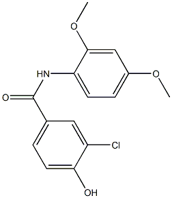3-chloro-N-(2,4-dimethoxyphenyl)-4-hydroxybenzamide Structure