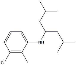 3-chloro-N-(2,6-dimethylheptan-4-yl)-2-methylaniline Structure