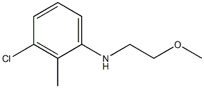 3-chloro-N-(2-methoxyethyl)-2-methylaniline Structure