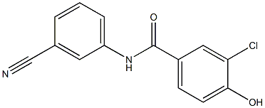 3-chloro-N-(3-cyanophenyl)-4-hydroxybenzamide Structure