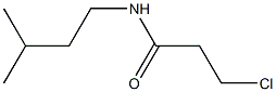 3-chloro-N-(3-methylbutyl)propanamide Structure
