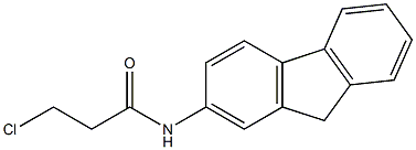 3-chloro-N-(9H-fluoren-2-yl)propanamide Structure