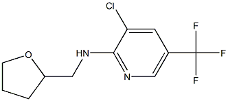 3-chloro-N-(oxolan-2-ylmethyl)-5-(trifluoromethyl)pyridin-2-amine 구조식 이미지