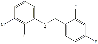 3-chloro-N-[(2,4-difluorophenyl)methyl]-2-fluoroaniline 구조식 이미지