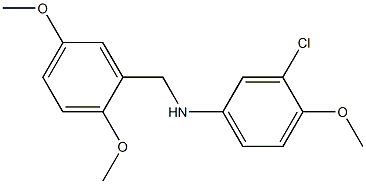 3-chloro-N-[(2,5-dimethoxyphenyl)methyl]-4-methoxyaniline Structure
