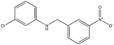 3-chloro-N-[(3-nitrophenyl)methyl]aniline 구조식 이미지