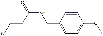 3-chloro-N-[(4-methoxyphenyl)methyl]propanamide Structure