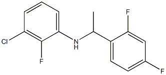 3-chloro-N-[1-(2,4-difluorophenyl)ethyl]-2-fluoroaniline Structure