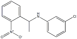 3-chloro-N-[1-(2-nitrophenyl)ethyl]aniline 구조식 이미지