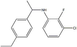 3-chloro-N-[1-(4-ethylphenyl)ethyl]-2-fluoroaniline Structure