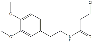 3-chloro-N-[2-(3,4-dimethoxyphenyl)ethyl]propanamide Structure