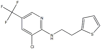 3-chloro-N-[2-(thiophen-2-yl)ethyl]-5-(trifluoromethyl)pyridin-2-amine Structure