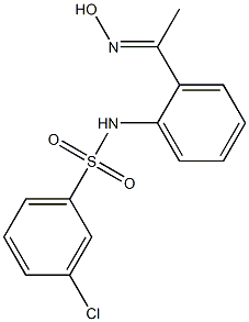 3-chloro-N-{2-[1-(hydroxyimino)ethyl]phenyl}benzene-1-sulfonamide Structure