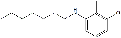 3-chloro-N-heptyl-2-methylaniline Structure