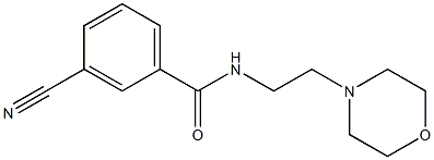 3-cyano-N-(2-morpholin-4-ylethyl)benzamide Structure