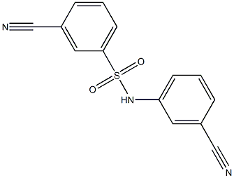 3-cyano-N-(3-cyanophenyl)benzenesulfonamide Structure