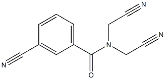 3-cyano-N,N-bis(cyanomethyl)benzamide Structure