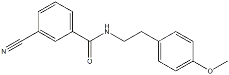 3-cyano-N-[2-(4-methoxyphenyl)ethyl]benzamide 구조식 이미지