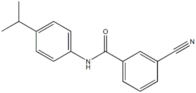 3-cyano-N-[4-(propan-2-yl)phenyl]benzamide Structure