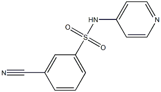 3-cyano-N-pyridin-4-ylbenzenesulfonamide 구조식 이미지