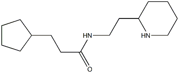 3-cyclopentyl-N-(2-piperidin-2-ylethyl)propanamide Structure