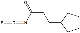3-cyclopentylpropanoyl isothiocyanate Structure