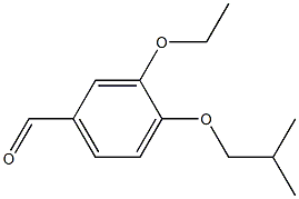 3-ethoxy-4-(2-methylpropoxy)benzaldehyde 구조식 이미지