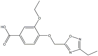 3-ethoxy-4-[(3-ethyl-1,2,4-oxadiazol-5-yl)methoxy]benzoic acid 구조식 이미지