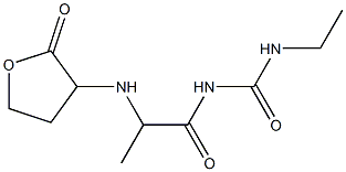 3-ethyl-1-{2-[(2-oxooxolan-3-yl)amino]propanoyl}urea Structure