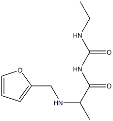 3-ethyl-1-{2-[(furan-2-ylmethyl)amino]propanoyl}urea Structure