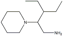 3-ethyl-2-piperidin-1-ylpentan-1-amine Structure