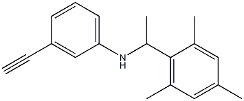 3-ethynyl-N-[1-(2,4,6-trimethylphenyl)ethyl]aniline Structure