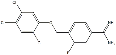 3-fluoro-4-(2,4,5-trichlorophenoxymethyl)benzene-1-carboximidamide 구조식 이미지