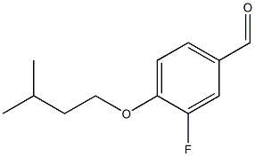 3-fluoro-4-(3-methylbutoxy)benzaldehyde Structure