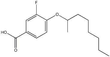 3-fluoro-4-(octan-2-yloxy)benzoic acid 구조식 이미지